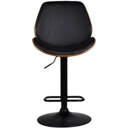 Banqueta Giratória Alta Verona Rivatti em Madeira Revestimento Poliuretano Preto Base Disco Preto - 2 Banqueta Giratória Alta Verona Rivatti em Madeira Revestimento Poliuretano Preto Base Disco Preto - 2