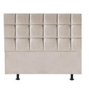 Ver imagem 1 de Cabeceira Estofada Cama Box Casal 140cm Espanha Suede Bege- Mabe Magazine