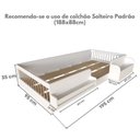 Ver imagem 4 de Cama Infantil Montessoriana Solteiro com Revisteiro e Organizador Tamiê Branco