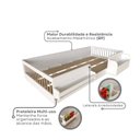 Ver imagem 5 de Cama Infantil Montessoriana Solteiro com Revisteiro e Organizador Tamiê Branco