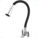 Ver imagem 1 de Torneira Gourmet para Cozinha Parede Mesa Pia Cano Flexível Dois Jatos Cano Cone Luxo Preto