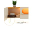 Ver imagem 5 de Rack Oval Duna 2100 Mm Pés Vidro com Luz Led Off Naturale