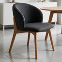 Ver imagem 3 de Kit 05 Cadeiras de Jantar e Estar Living Estofada Mia L02 Linho Chumbo - Lyam Decor