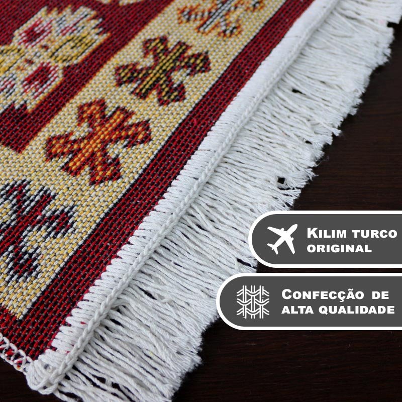 2 Tapete Kilim Algodão Luxo Grande Dupla Face Kvm1 60x90 - 4