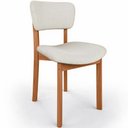 Ver imagem 7 de Kit 06 Cadeiras para Sala de Jantar Cozinha Living Estofada Dara L02 Linho Cru - Lyam Decor