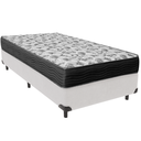 Ver imagem 1 de Cama Box e Colchão Iso100 Espuma D33 Solteiro Ortobom: Branco