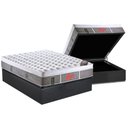 Ver imagem 1 de Cama Box Baú Casal: Colchão Molas Pocket Ensacadas Castor Light Stress Oxygen New Plush + Base Crc