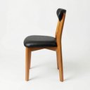 Ver imagem 7 de Cadeira de Jantar Floripa Madeira Maciça Estofada Prime Di Franco Madeira Mel Courino Preto