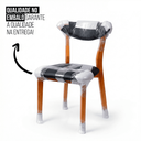 Ver imagem 6 de Cadeira de Jantar Floripa Madeira Maciça Estofada Prime Di Franco Madeira Mel Courino Preto