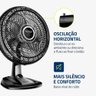 Ventilador de Mesa Mondial Turbo 8 Pás Control 140w 40cm Preto e Prata Vtx-40-8p-cr - 127v - 3