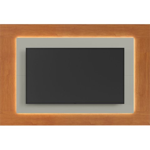Painel Grécia com Led 1,80 para Tv até 65 Polegadas Mv - Rei de Casa Naturalle/off White