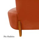 Ver imagem 7 de Namoradeira Sofá Feijão Luna 100cm Orgânica Veludo Terracota
