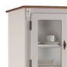 Cristaleira Arca e Oratório 6 Portas 2 Gavetas com Pés Luis Xv 60632 Linz Móveis - Off White/Imbuia - 2