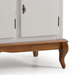 Cristaleira Arca e Oratório 6 Portas 2 Gavetas com Pés Luis Xv 60632 Linz Móveis - Off White/Imbuia - 3