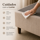 Ver imagem 4 de Base Box Cama Queen Lume Divani Bipartida com Revestimento em Malha Bordada Design Clean e Elegância