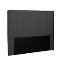 Ver imagem 1 de Cabeceira Verona Para Cama Box Solteiro 90 cm Suede Preto - D’Rossi