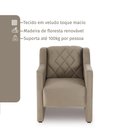 Ver imagem 4 de Poltrona Ios 67cm Bege Estofama