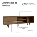 Ver imagem 4 de Rack para TV até 80 Polegadas 160cm com Pés Rustic Torino Madesa