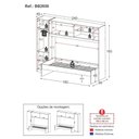Ver mais imagens de Cama Solteiro com Guarda-roupas para Colchão 88x188 Cm Casadinho Multimóveis Bb2650 Branco Branco