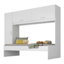 Ver imagem 1 de Cama Solteiro com Guarda-roupas para Colchão 88x188 Cm Casadinho Multimóveis Bb2650 Branco Branco