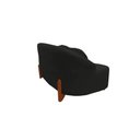 Ver imagem 6 de Namoradeira Sofá Feijão Moscou 130cm Orgânica Suede Preto