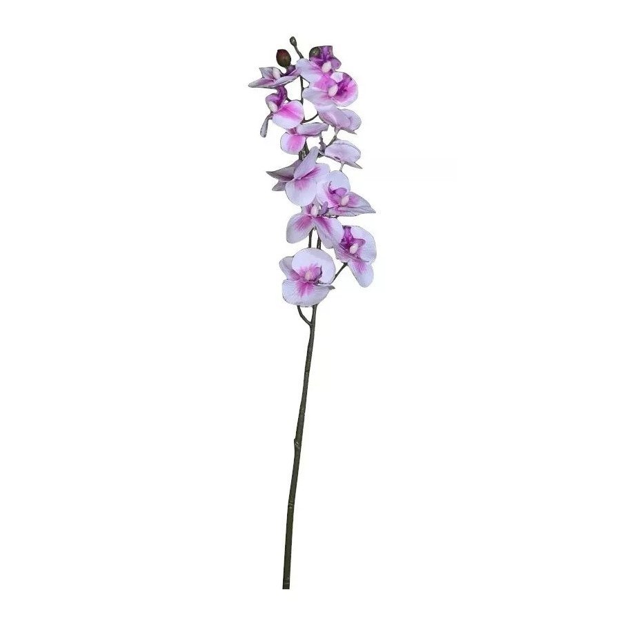 Flor Artificial Orquídea Branca 1 Galho 55cm - 5