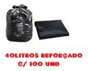 Ver imagem 1 de Saco de Lixo 40l Preto C/ 100 Unidades Fabricante Preto