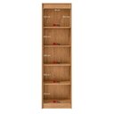 Ver imagem 5 de Armário Multiuso Davi 2 Portas 4 Prateleiras MDP 50.4cm Amêndoa Móveis Lopas