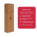 Ver mais imagens de Armário Multiuso Davi 2 Portas 4 Prateleiras MDP 50.4cm Amêndoa Móveis Lopas