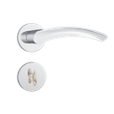 Ver imagem 1 de Fechadura Stam Banheiro 823/13 Cromado Roseta Redonda Inox