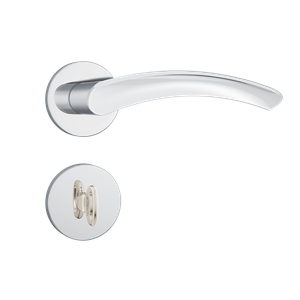 Fechadura Stam Banheiro 823/13 Cromado Roseta Redonda Inox