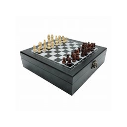 Jogo De Xadrez Dominó Cartas Caixa Madeira Luxo Bekasa W0250 - 10