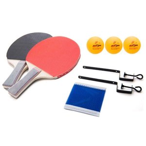 Kit Completo Ping Pong Tênis de Mesa Raquete Bolinha e Rede