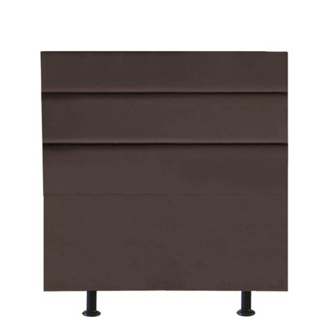 Cabeceira Argentina Cama Box Solteiro 100 Cm Suede Marrom