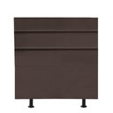 Ver imagem 1 de Cabeceira Argentina Cama Box Solteiro 100 Cm Suede Marrom