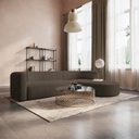 Ver imagem 1 de Sofá Modular Sala de Estar Decoração Luxo 265cm Lado Esquerdo Suede Celinne Luxuoso