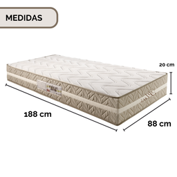 Colchão Máximus D33 Plus Solteiro 188 Cm X 88 Cm X 20 Cm Ecosono - 10