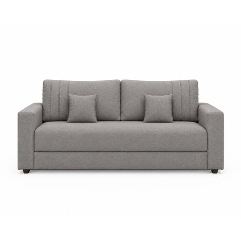 Sofá Namoradeira Requinte Confortável Boucle p/ Sala:Cinza