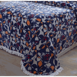 Colcha Chenille Jolitex Casal Rafaella Azul 2,20mx2,40m - 2