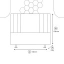 Ver imagem 3 de Cabeceira Suede 140 cm Casal Moderna Frame Estofada Cama Box:Rose