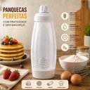 Ver imagem 5 de Garrafa Dosadora para Massas Misturador Sistema Espremivel Marcacoes Cups e ml Branco 1L