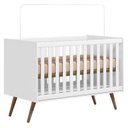 Ver imagem 2 de Quarto de Bebê Americano 4 Portas Com berço Americano Q Encanto 3820 Retrô Branco Acetinado - Qmovi