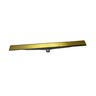 Ralo Linear Oculto Dourado 6x70cm Com tampa Aço Inox Fineza - 1