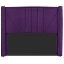 Ver imagem 6 de Cabeceira Queen 160 Cm Para Cama Box Suede Roxo