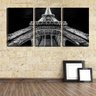 Quadro Decorativo 68x126 torre Eiffel iluminada fundo preto - 2