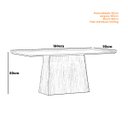 Ver imagem 4 de Mesa Jantar Retangular 180 X 90 com Vidro 3mm Lily sem Cadeiras - Ype - Preto - Édecasamóveis