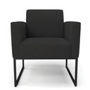 Ver imagem 5 de Kit 2 Poltronas Base Industrial Preto Marisa Veludo Preto D03 - D'Rossi