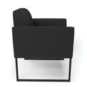 Ver imagem 7 de Kit 2 Poltronas Base Industrial Preto Marisa Veludo Preto D03 - D'Rossi