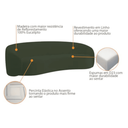 Ver imagem 5 de Kit Sofá 3 Lugares 200cm e 2 Poltronas Orgânico Luxo Recepção Sala de Estar e TV Amore Linho Verde-