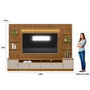 Ver imagem 4 de Rack com Painel Ripado para TV 75 Pol. 268cm Golden L06 Nature/Off White - Mpozenato